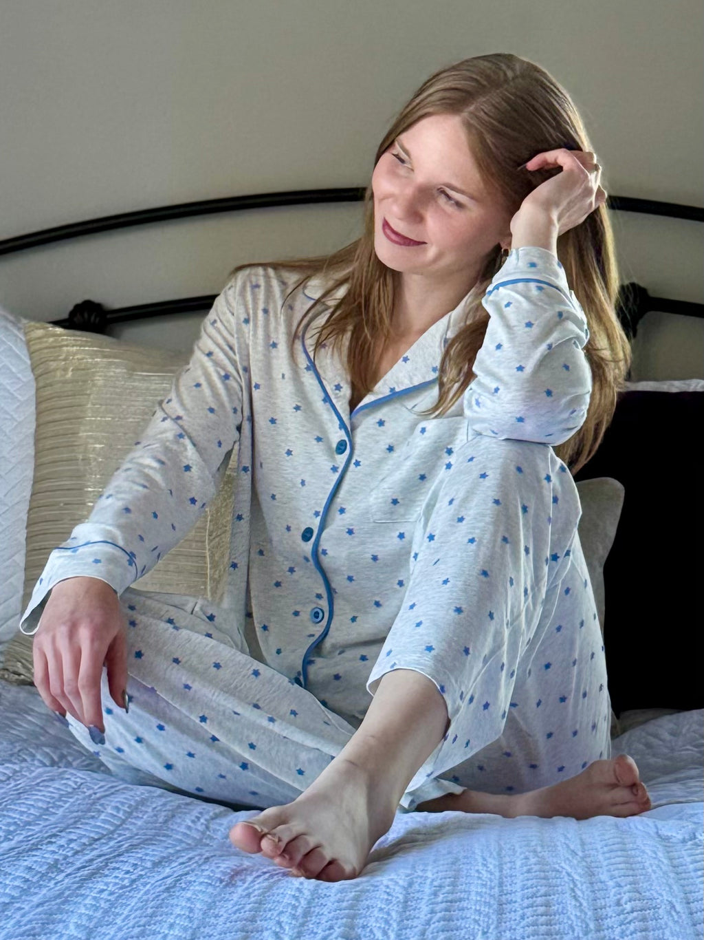 PJ Salvage Stars Pajama Set