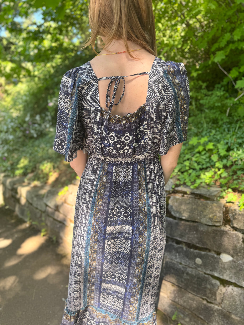 Liverpool Blue Shibori Dress