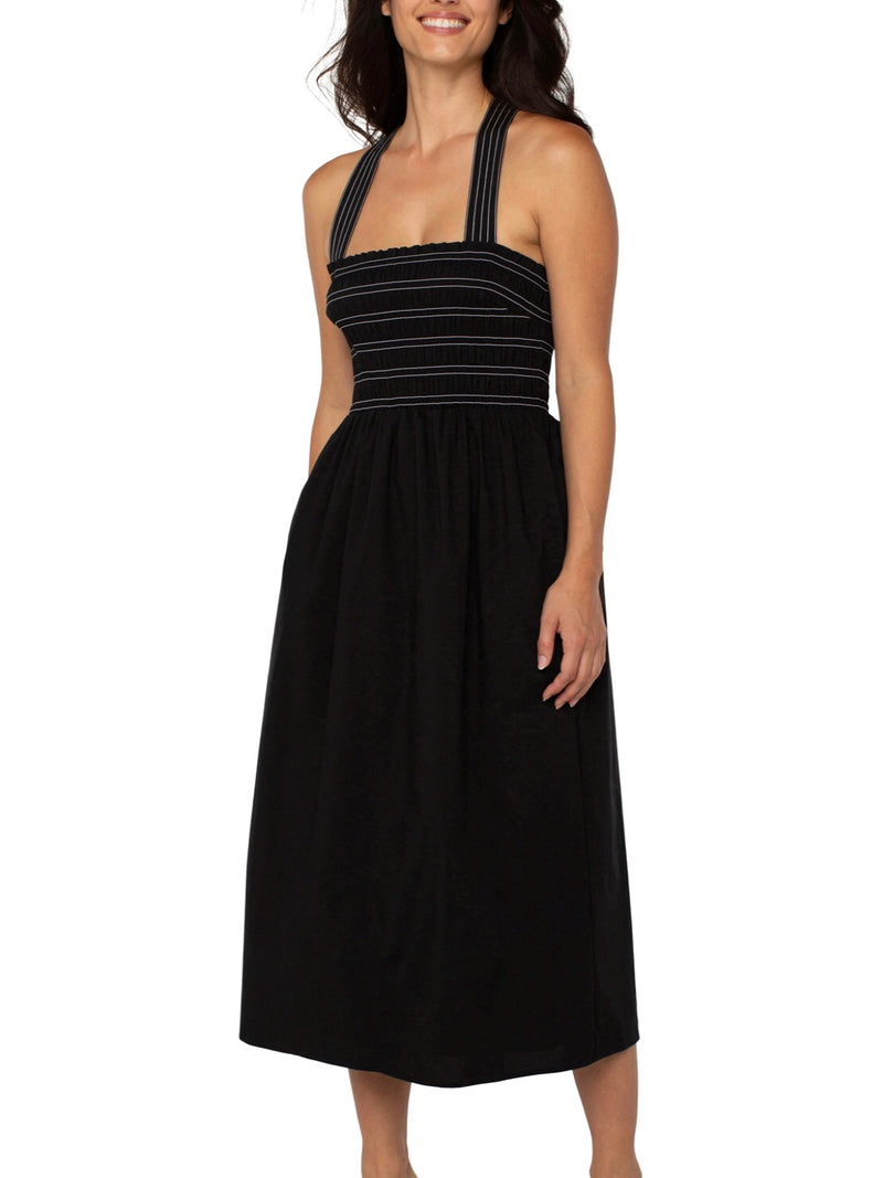 Sleeveless Smocked Dress