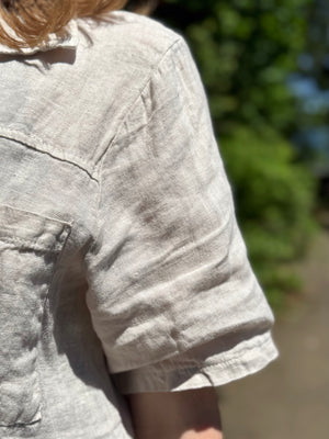 Coconut Linen Top