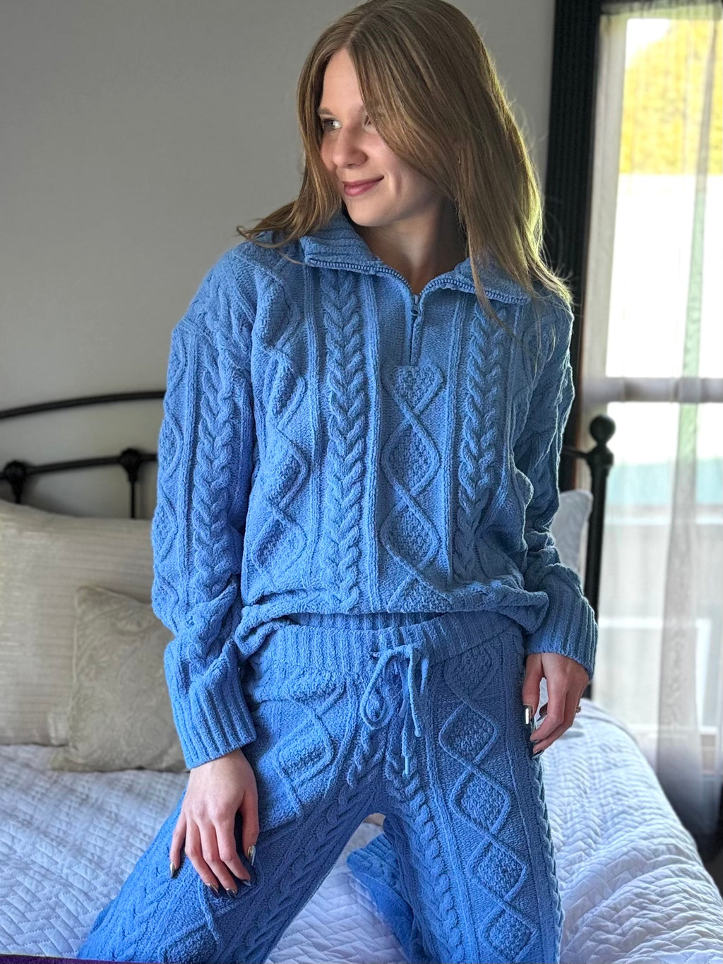 PJ Salvage Cozy Chenille Cableknit Pant