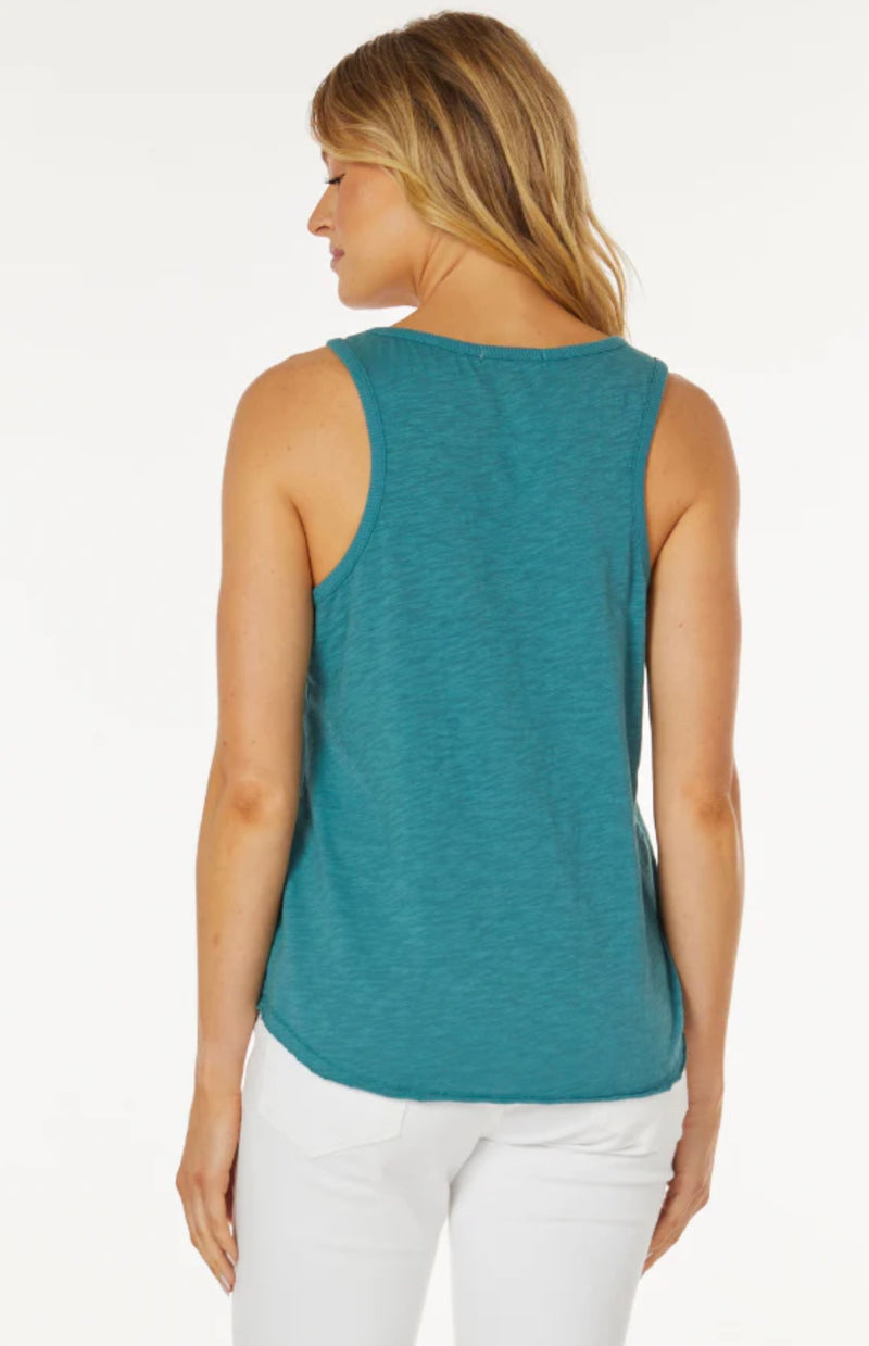 Curve Hem Slim Scoop Tank