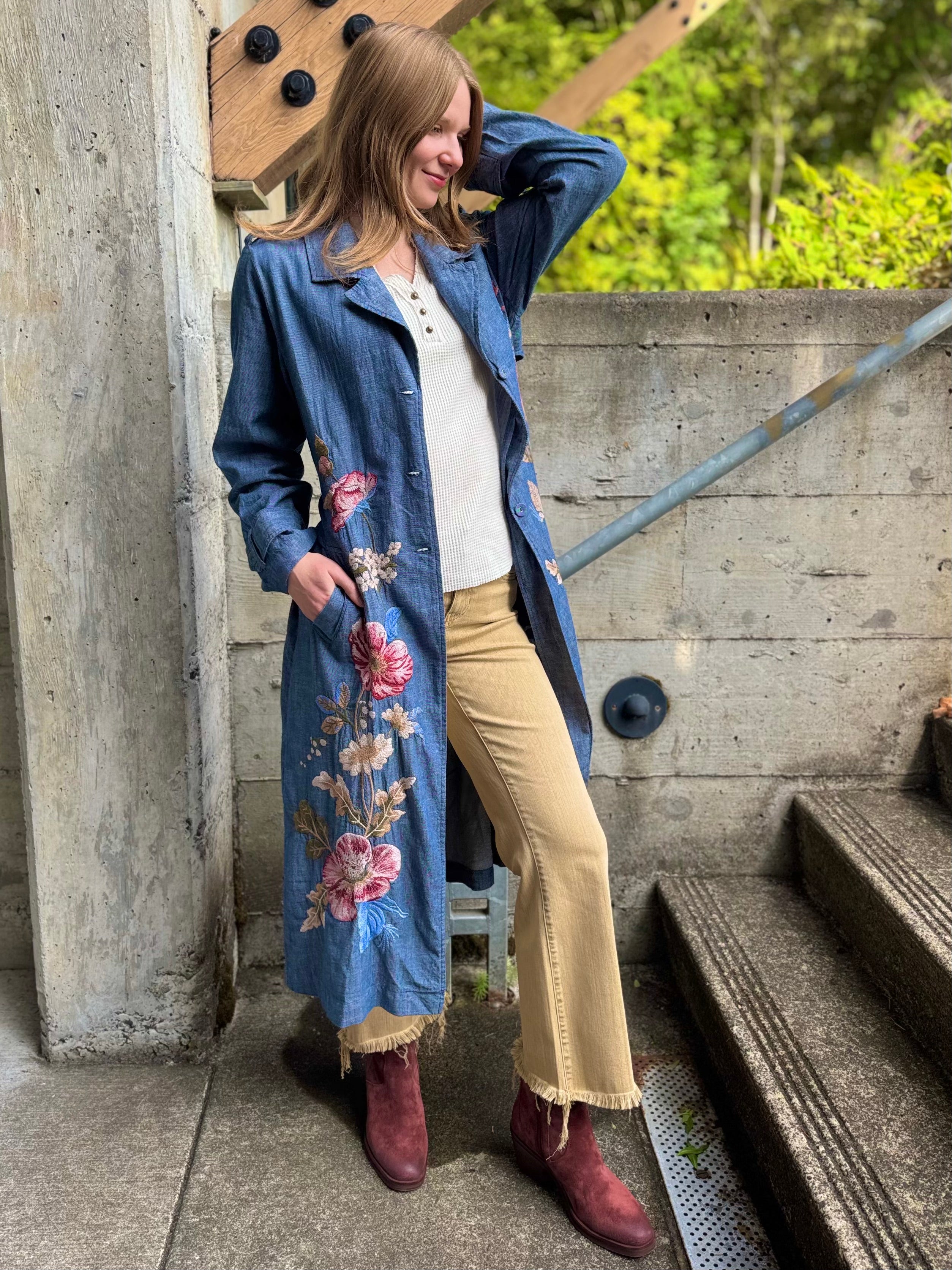 Johnny Was Trench Coat – Out on a limb WA