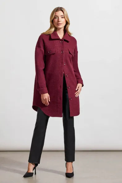 Redwine Stretch Boiled Wool Jacket
