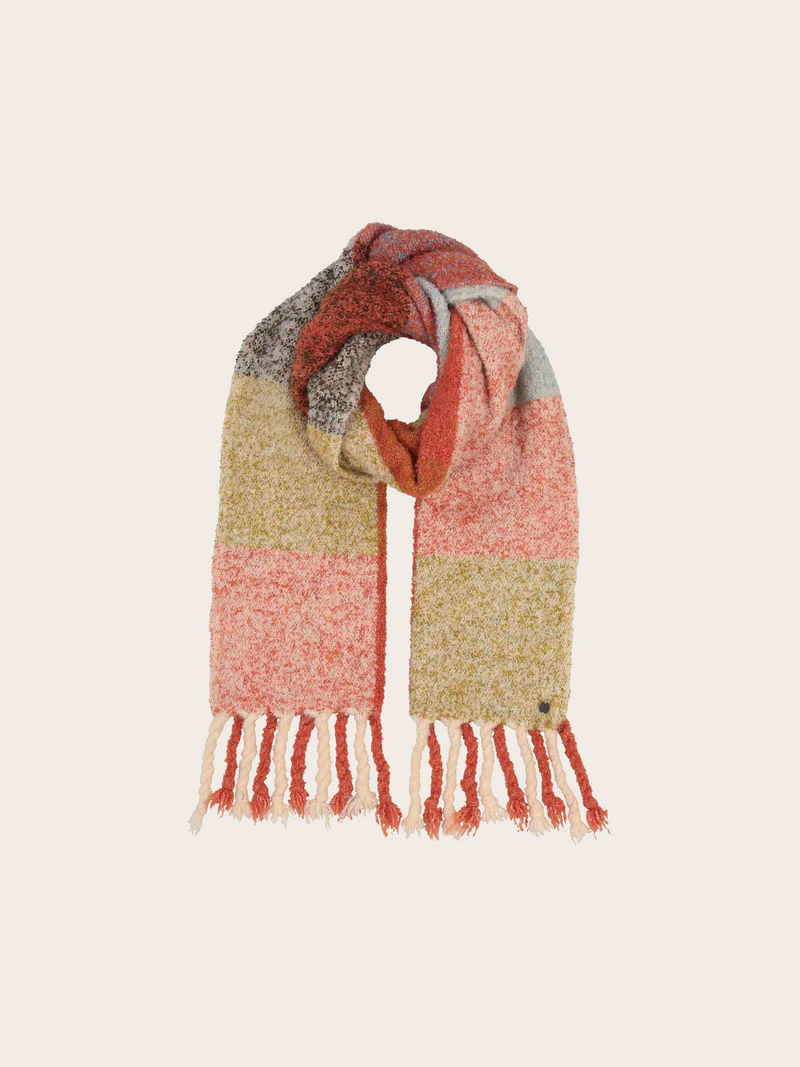 Fraas Boucle Color Block Scarf
