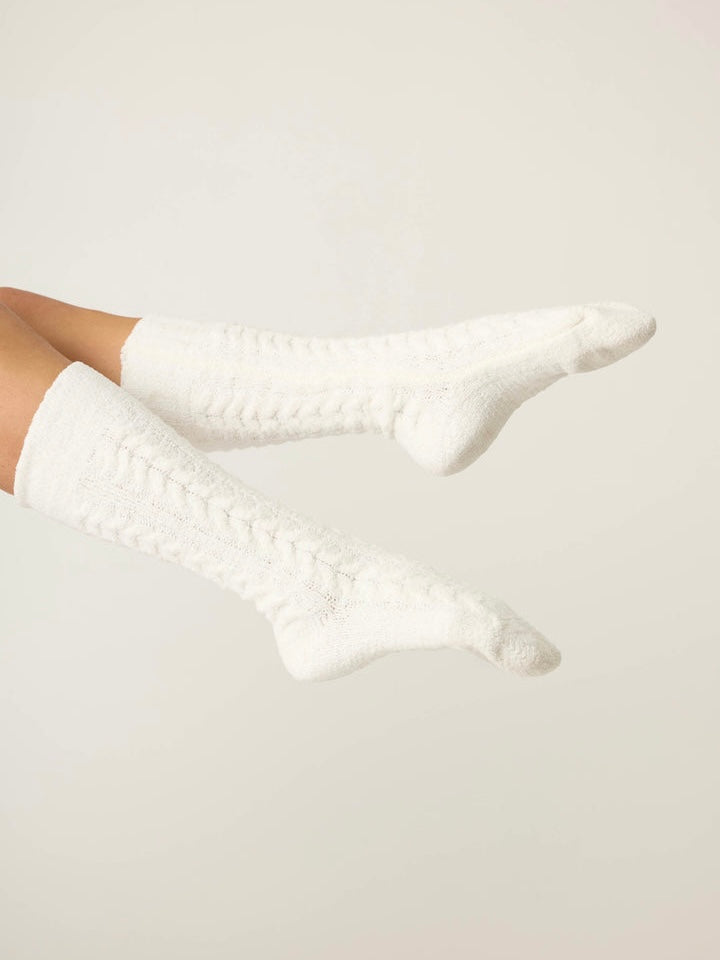 PJ Salvage Cable Crew Socks