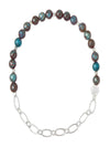Mini Stone W/Chain Stacking Bracelet