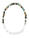 Mini Stone W/Chain Stacking Bracelet