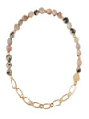 Mini Stone W/Chain Stacking Bracelet