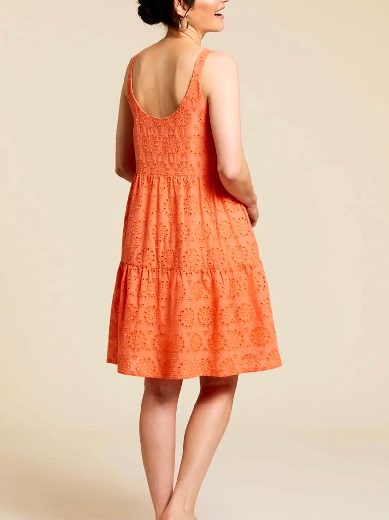 Tribal Eyelet Tiered Dress