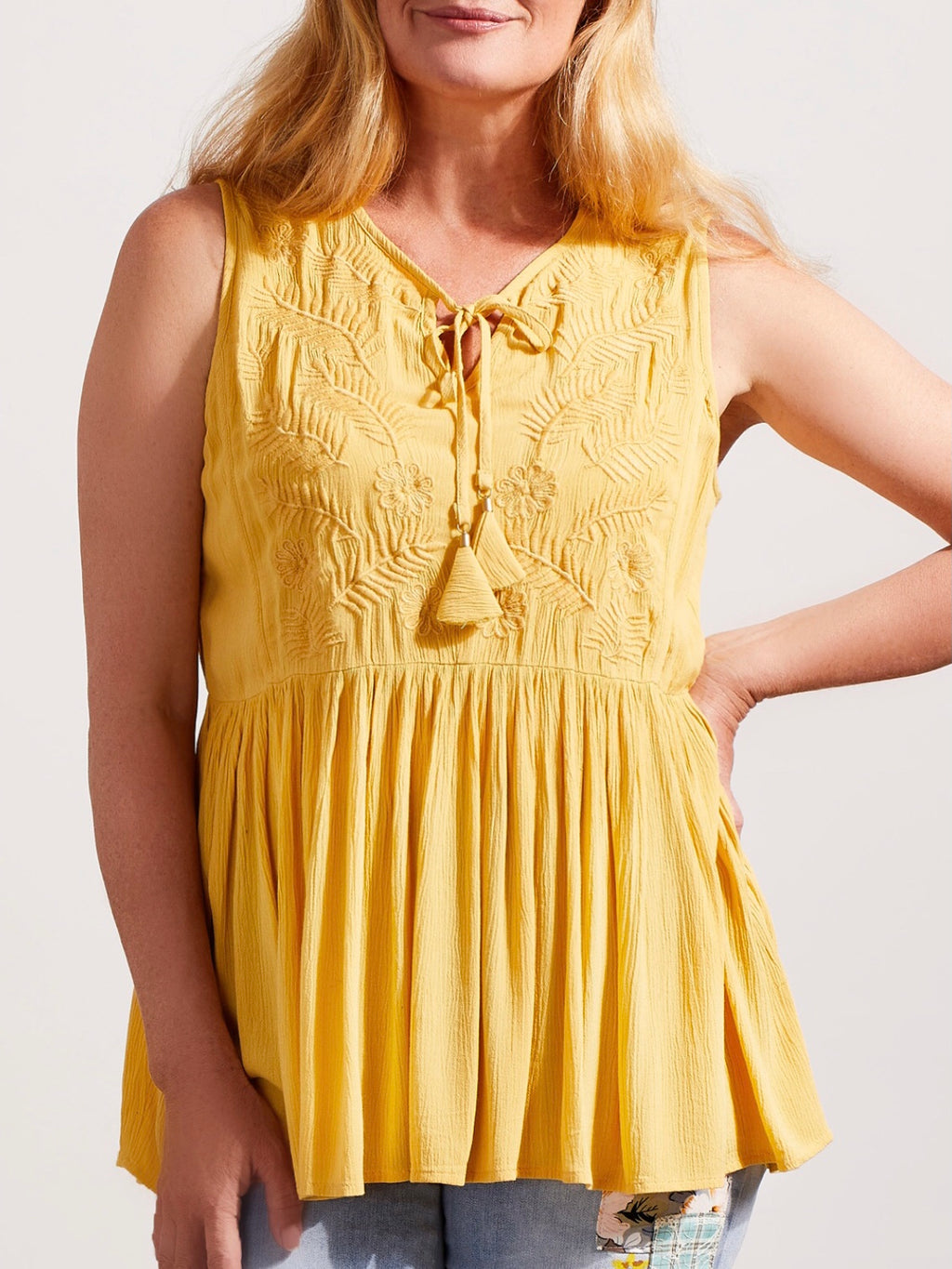 Yellovango Embroidered Blouse