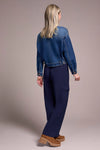 Tribal Drop Shoulder Denim Jacket
