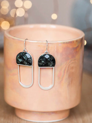 Modern Stone Chandelier Earring