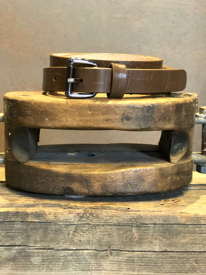 Leather Skinny Belt