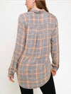 Acid Stained Plaid Shirt