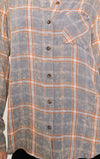 Acid Stained Plaid Shirt
