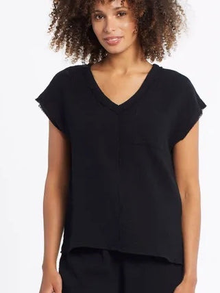 Comfy Capped Sleeve Blouse